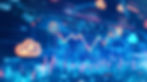 Upward-trending graph overlaid with Japanese yen symbols and cloud icons illustrating SaaS market growth.