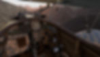 Flying above mountain peeks