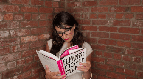 woman reading
