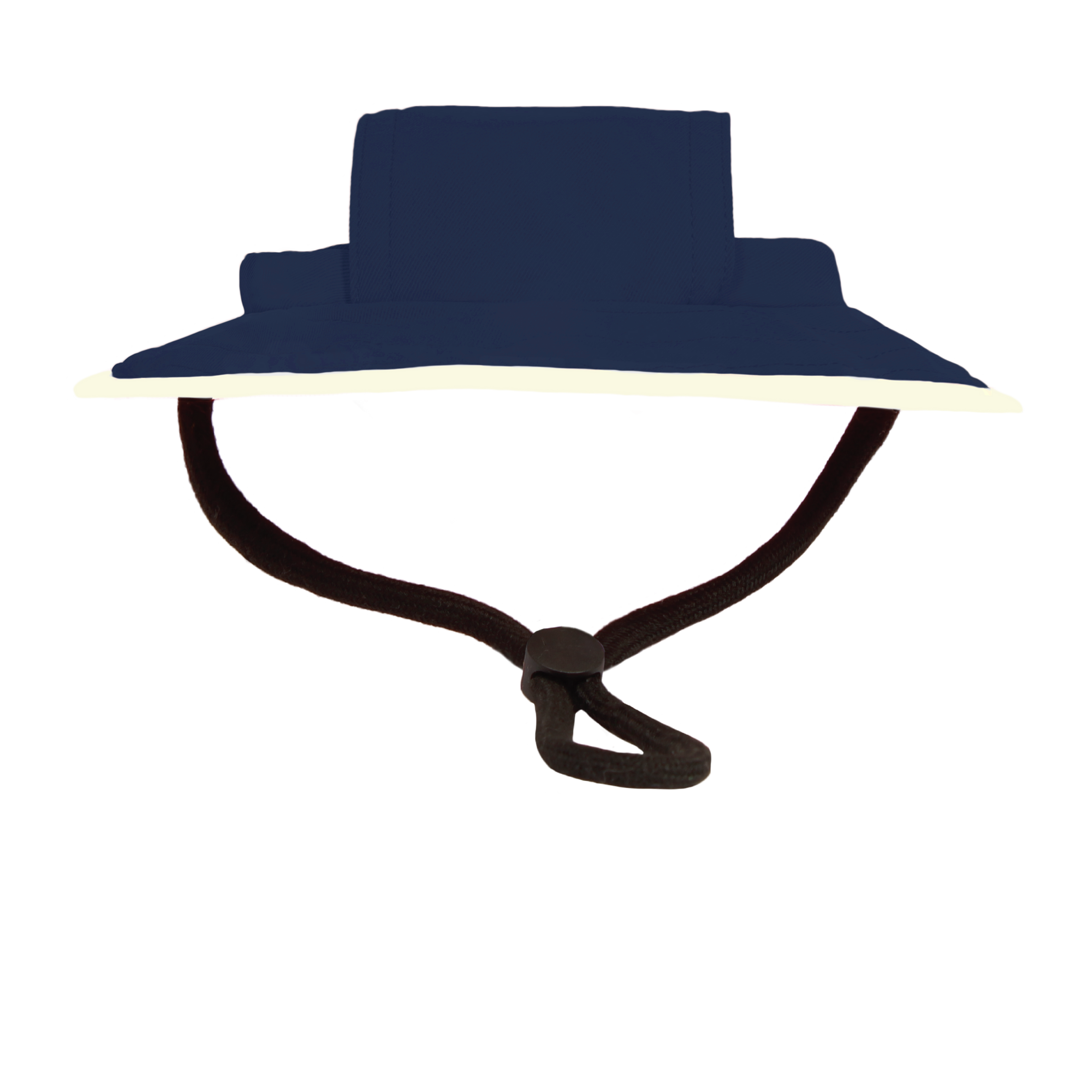 Handmade Pet Bucket Hat - Navy with White Ring