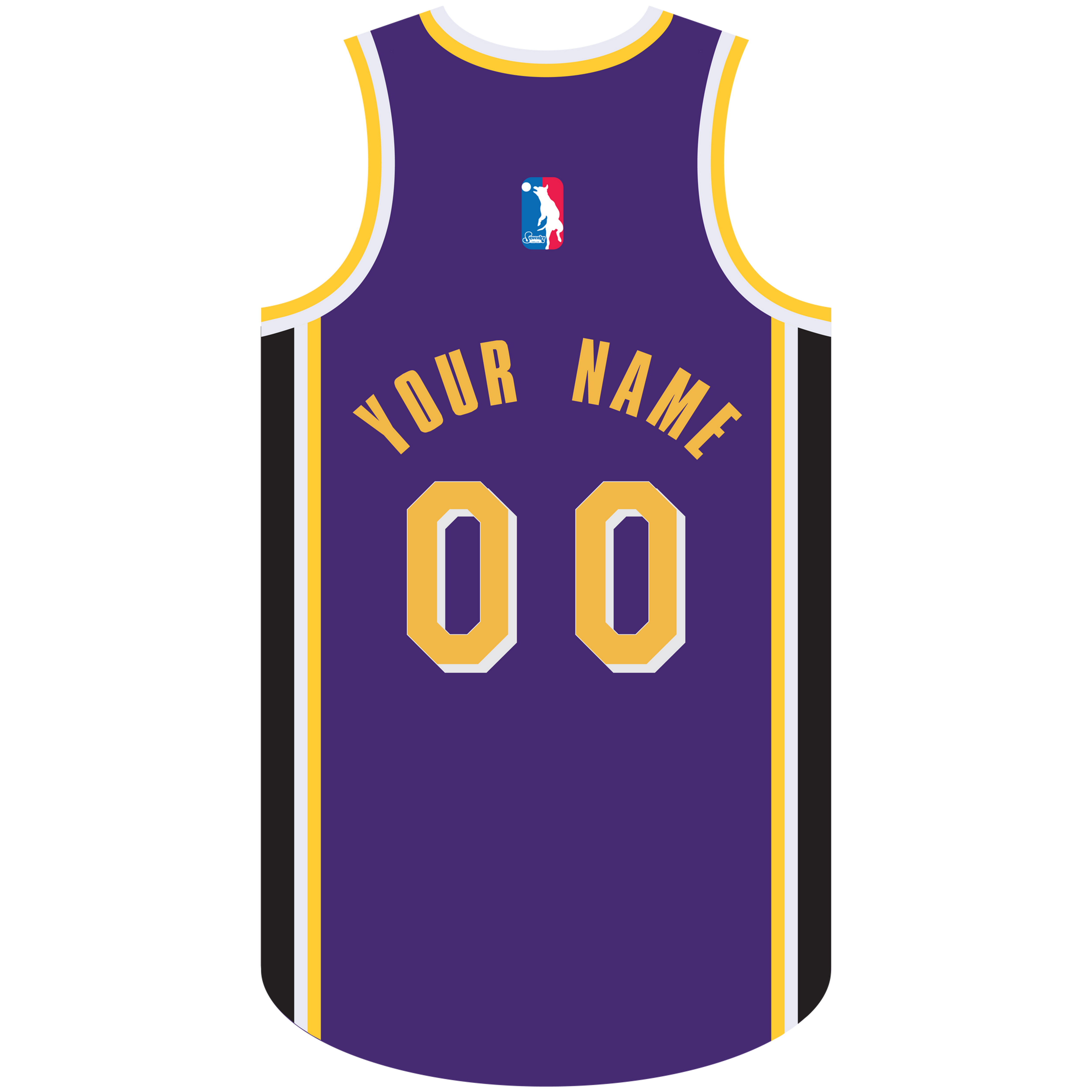 Personalize Pet Basketball Lakers Jersey - Loafers