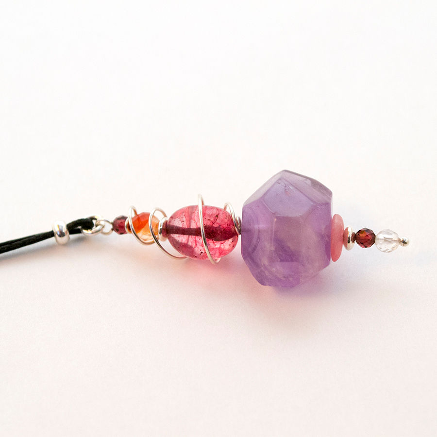 Miniature : PENDENTIF AMÉTHYSTES, QUARTZ