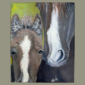 Horse Painting in Oils