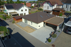 Zu vermieten in Büttikon | Einfamilienhaus: freistehen und ebenerdig ohne Stufen