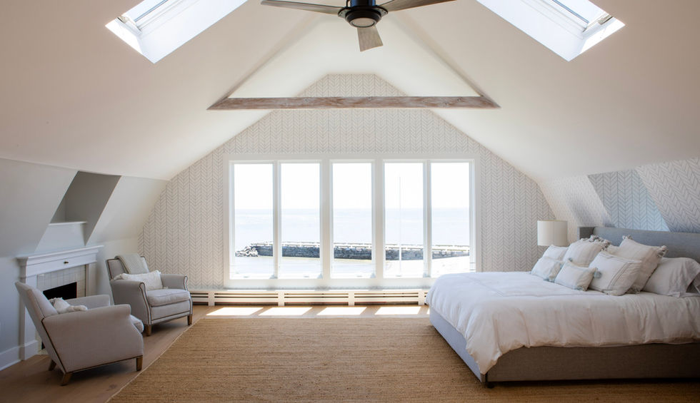 loft remodel, beach house, madison CT, gulick & co
