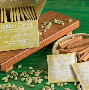 bom floral viva o presente
