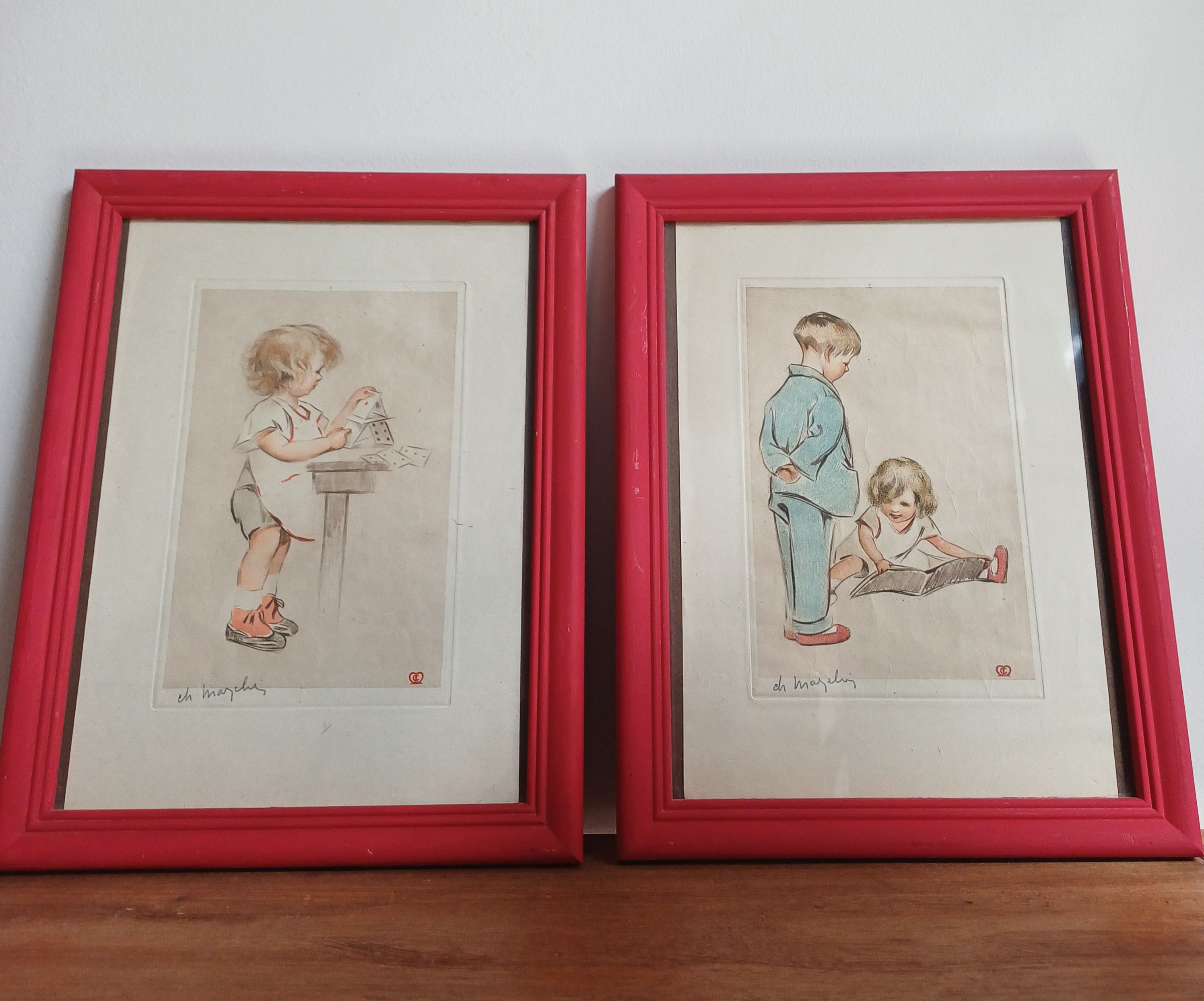 Gravures Jeux d'enfants d'autrefois