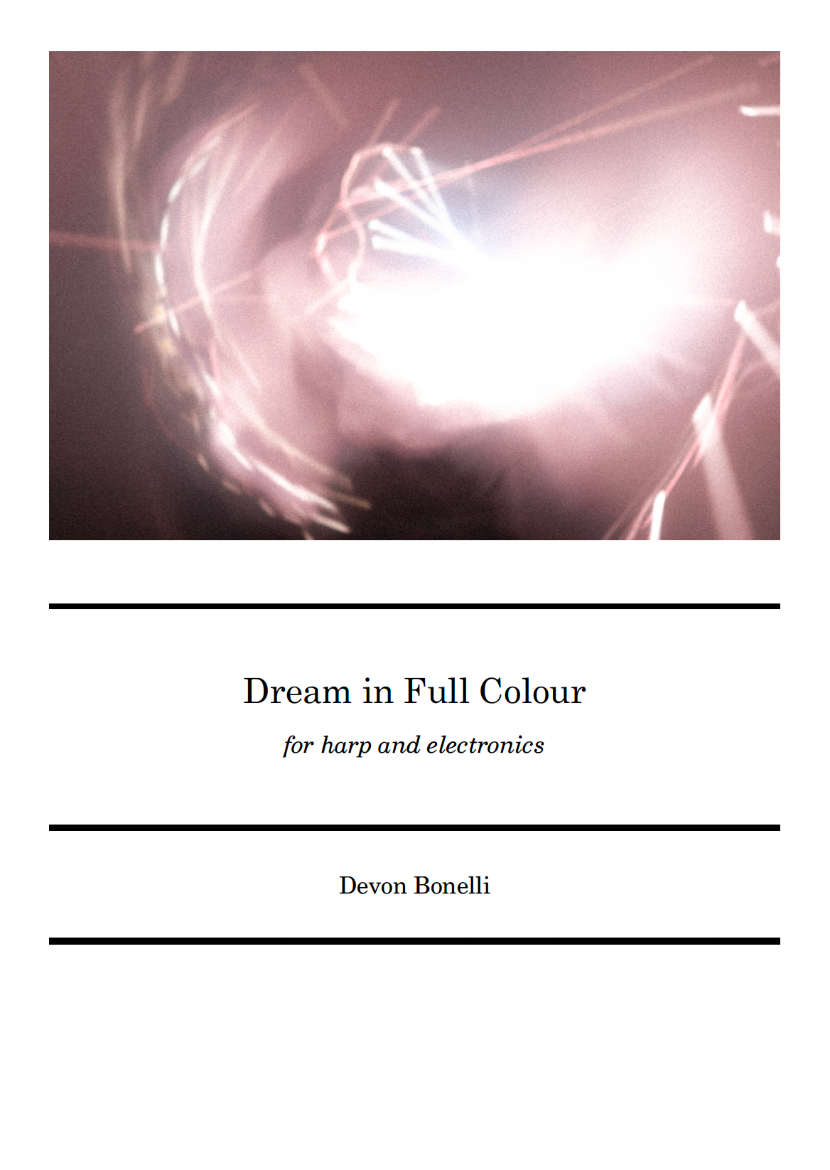 Dream in Full Colour - Harp and Electronics - 2021