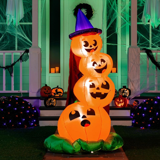 Decoration gonflable en forme de citrouille Halloween adapté aux bébés