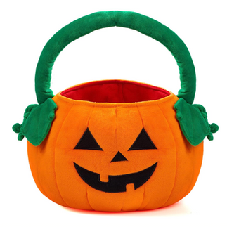 Halloween Pumpkin Plush Bucket