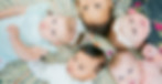Babies from different origins lying down