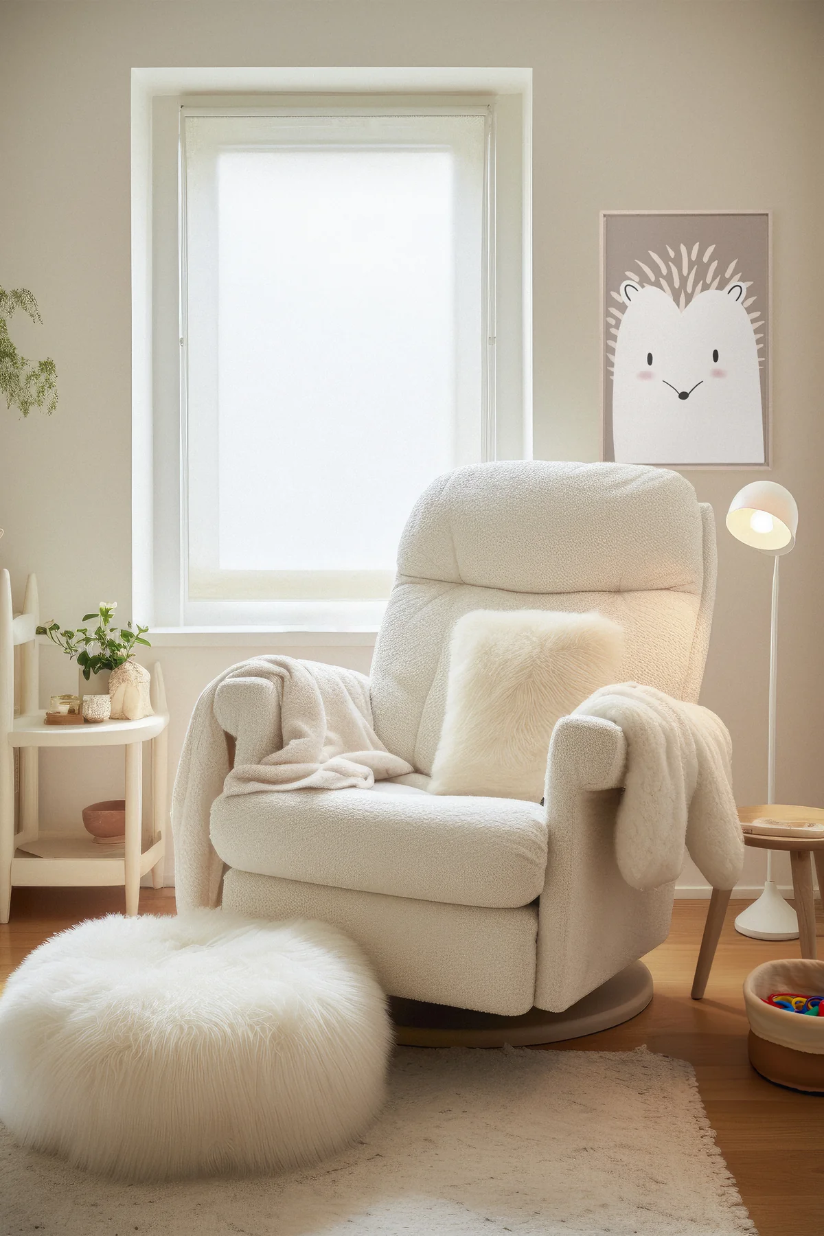 Toile Hérisson, toile hérisson pour décoration chambre d'enfant ou chambre d'enfant