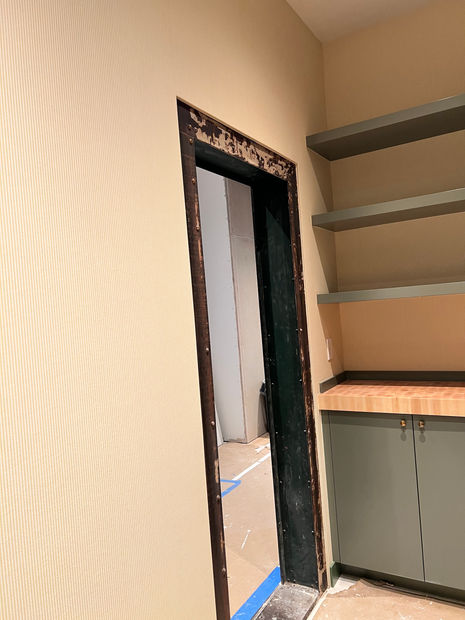 Stripped wallpaper  Palm Beach FL installed by Hunters Wallpaper 