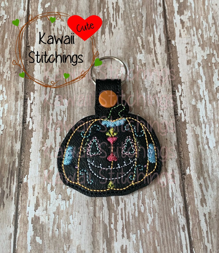 Dia Pumpkin Key Fob