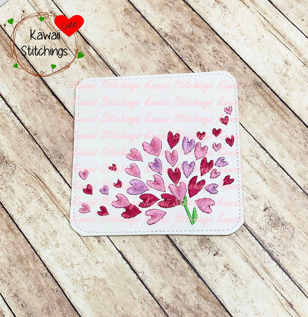 Hearts Flower Coaster