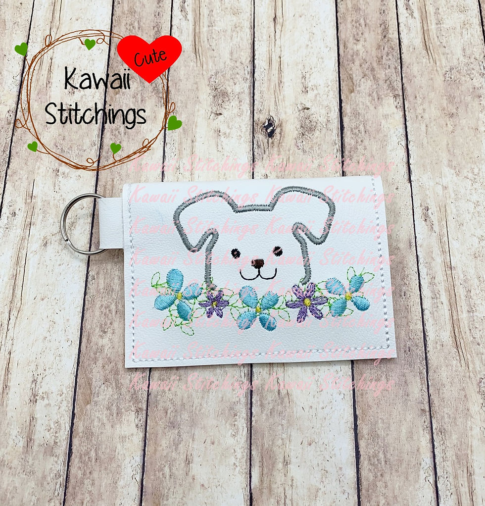 Spring Dog Card Wallet