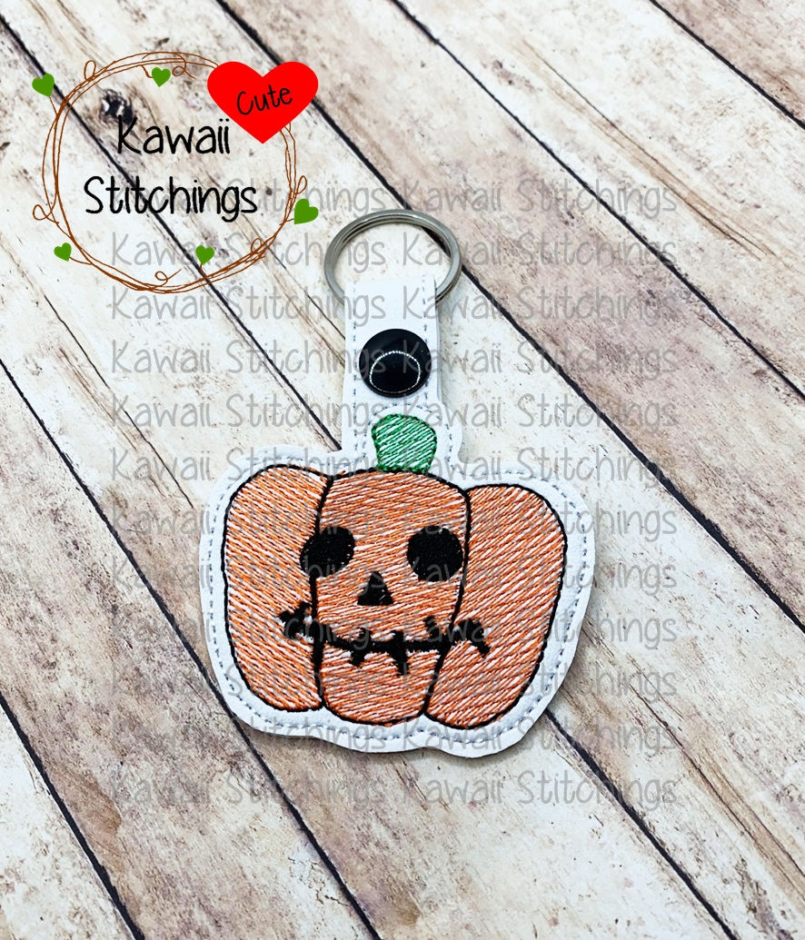 Sketchy Ween Jack Pumpkin Key Fob