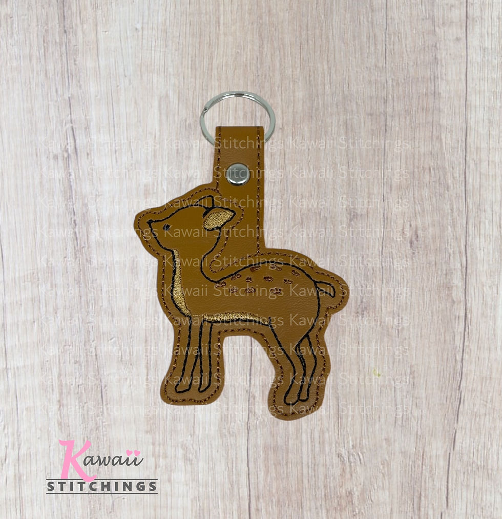 Fall Deer Key Fob