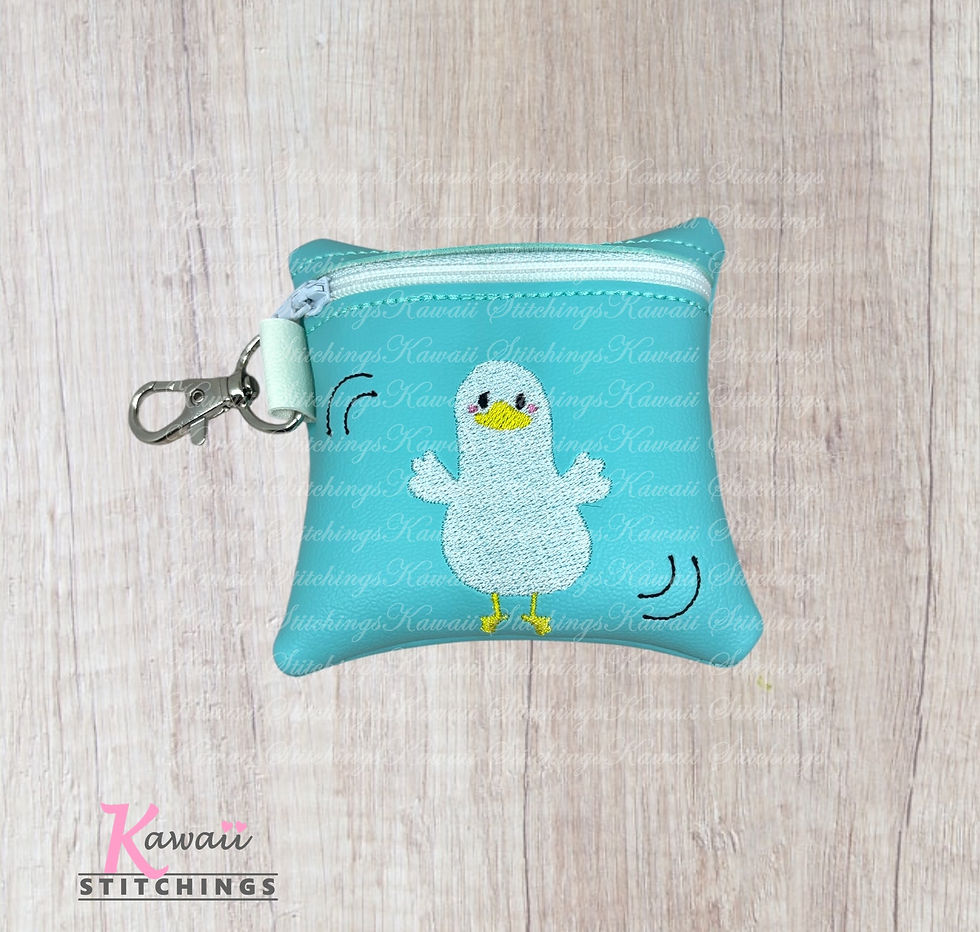Flying Duck Zipper Bag 4"x4"