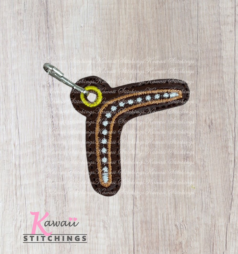 Boomerang Zipper Pull