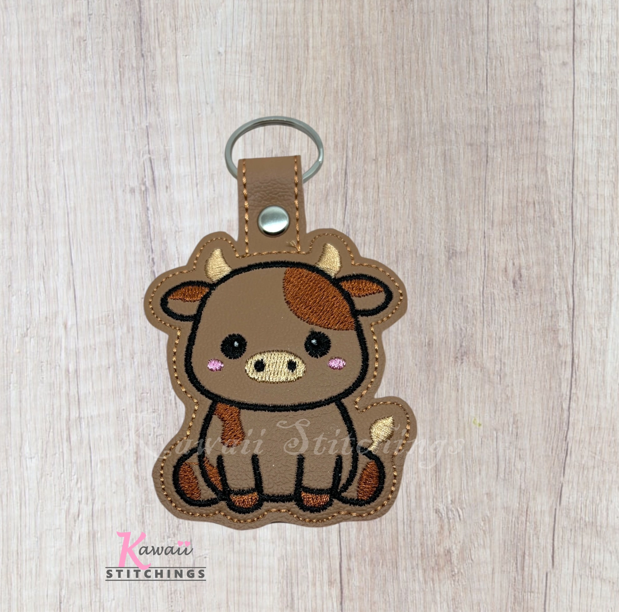 Cute Cow Key Fob