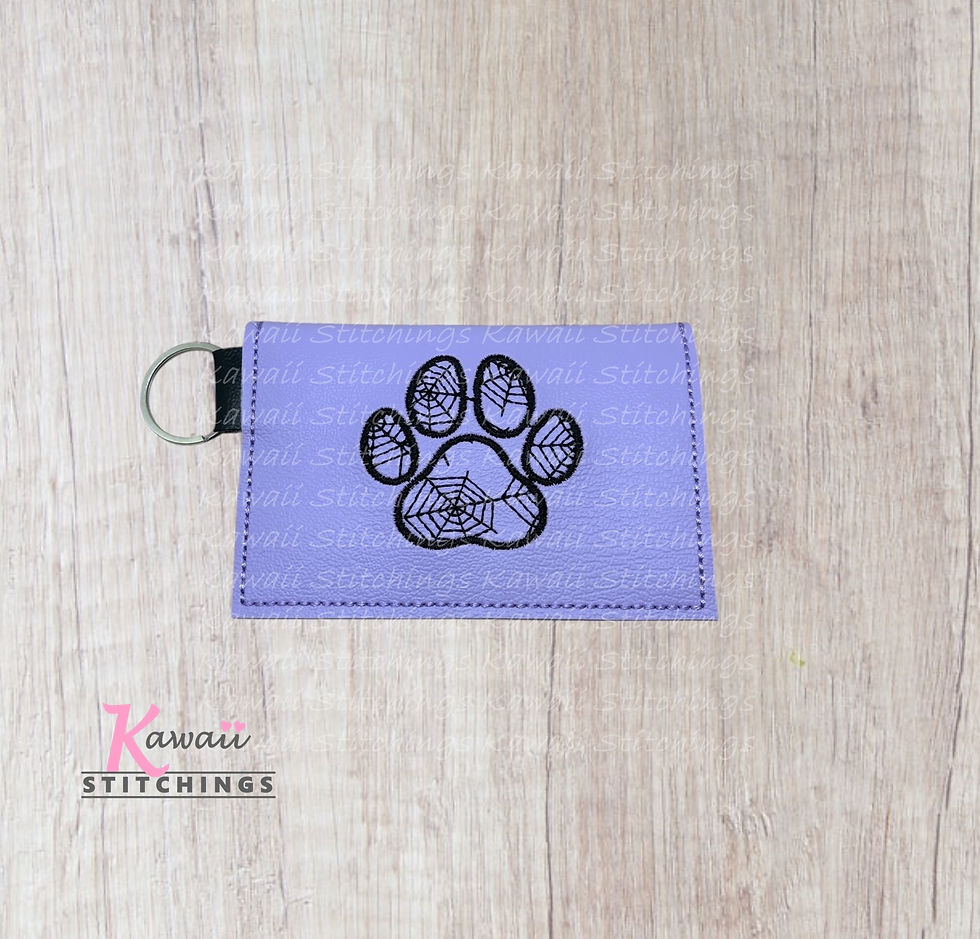 Web Dog Paw Card Wallet