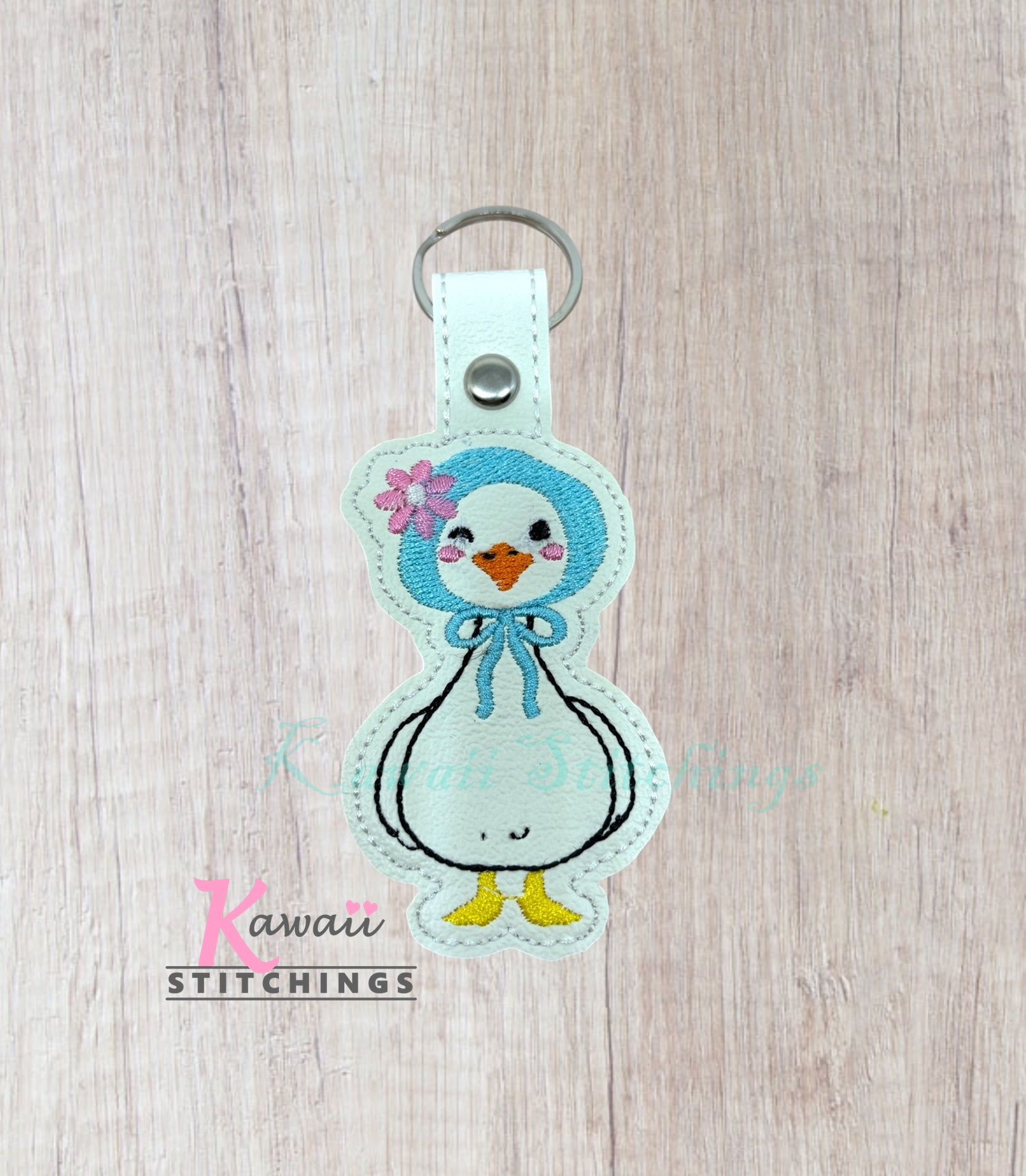 Duck with Hat Key Fob