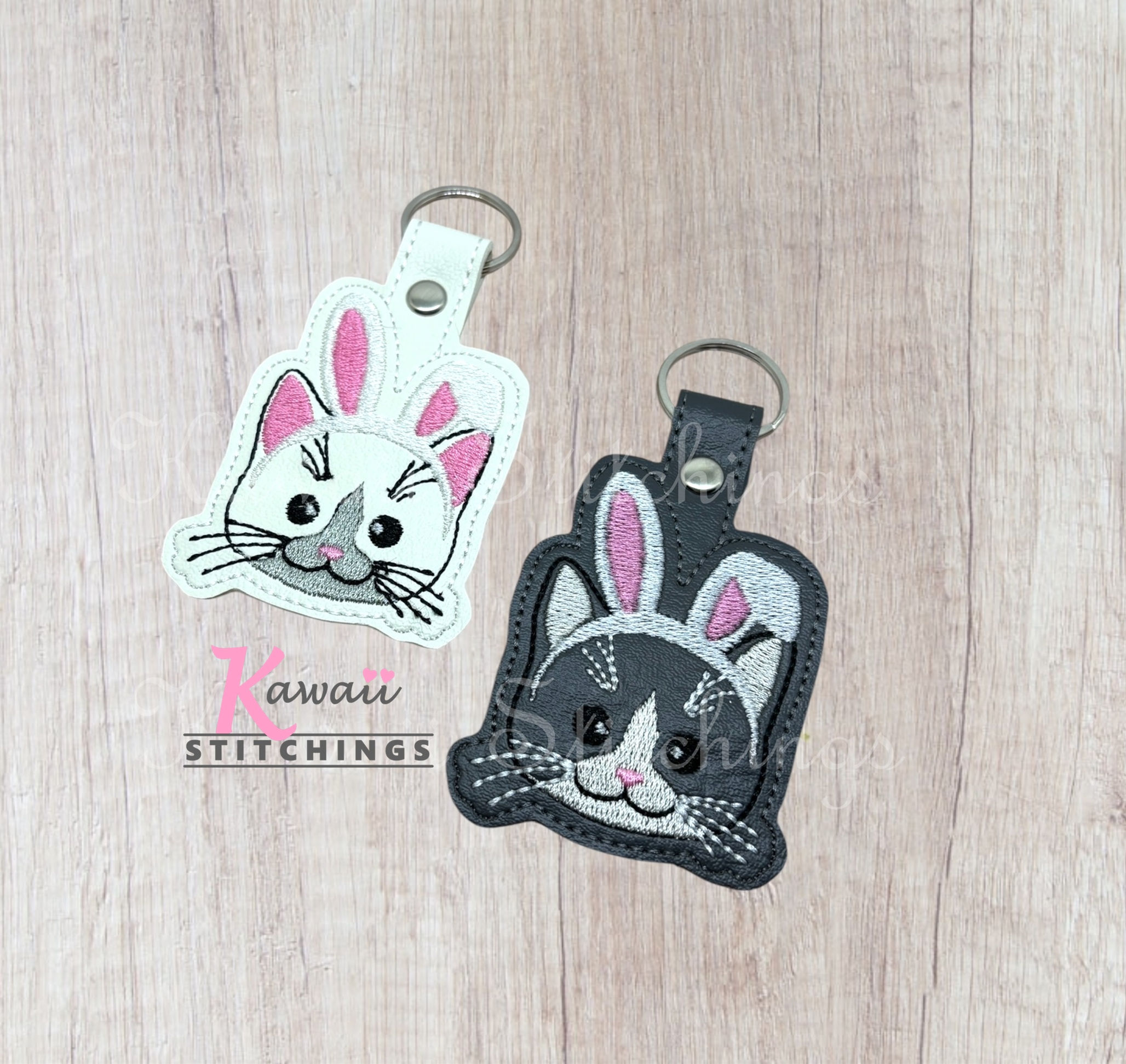 Bunny Cat Key Fob