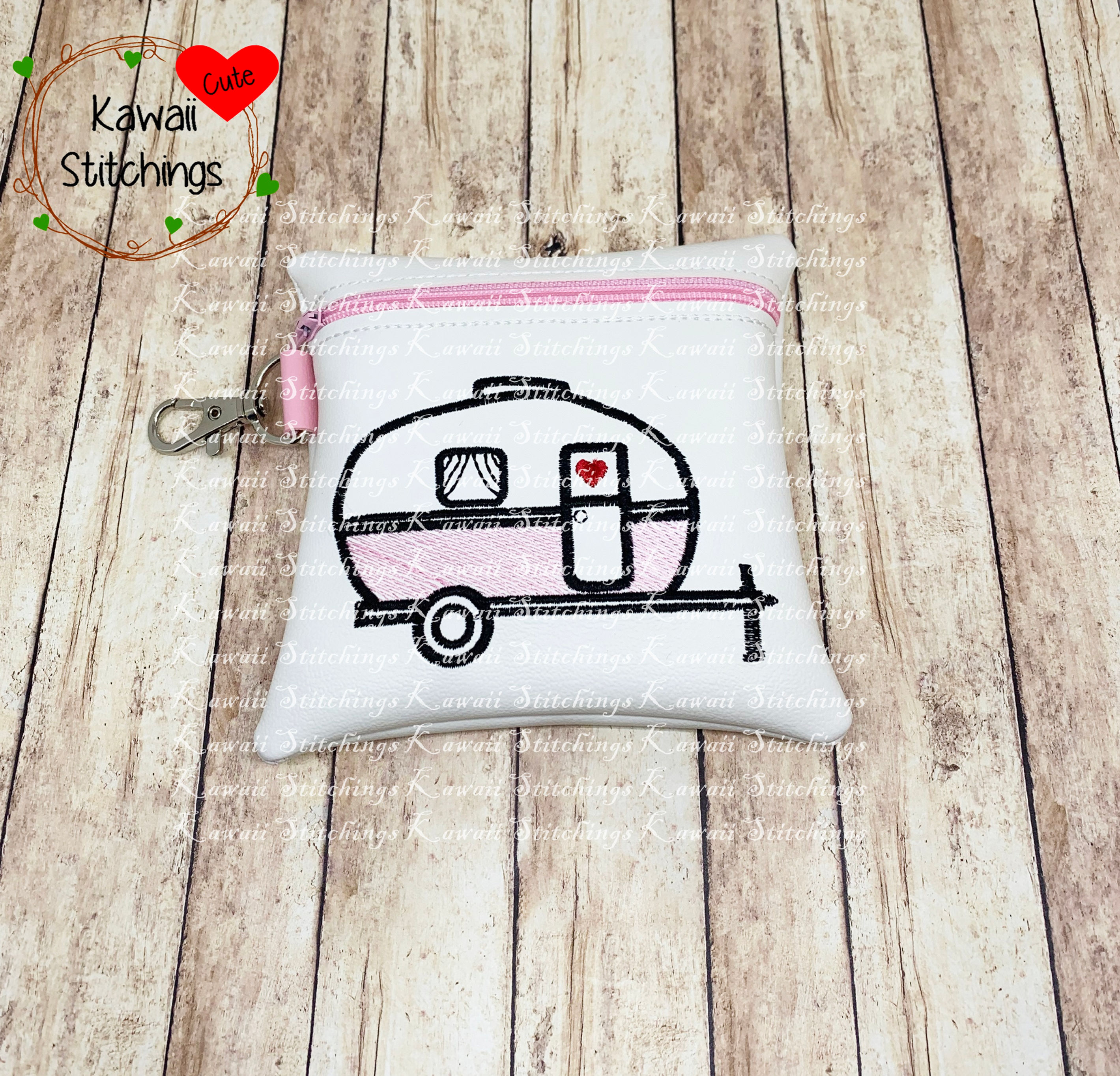 Sketchy Camper 5x5 Zipper Bag