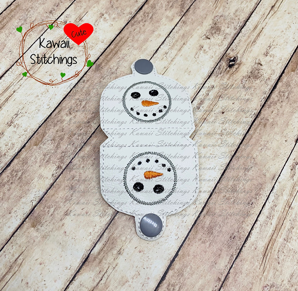 Thumbnail: Snowman Face Cord Wrap