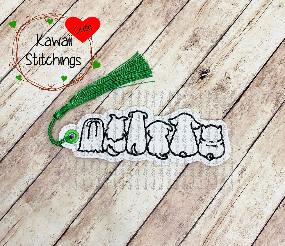 Doodle Puppies Dogs Bookmark