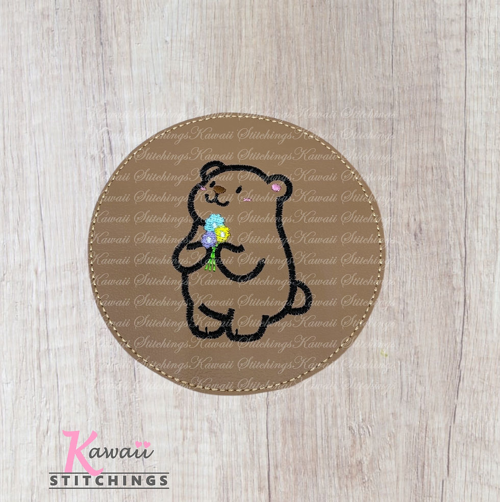 Bear with Flowers Coaster