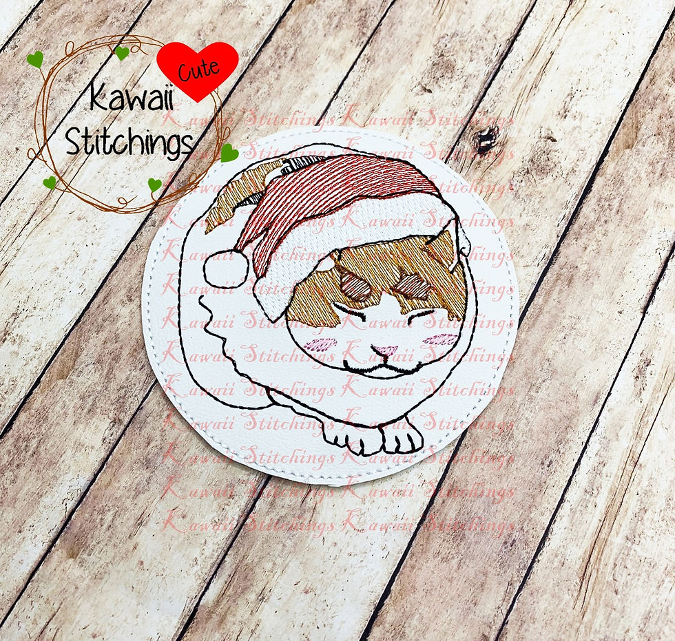 Sketchy Santa Meow Cat Coaster