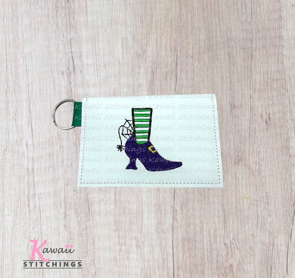 Witch Shoe Card Wallet