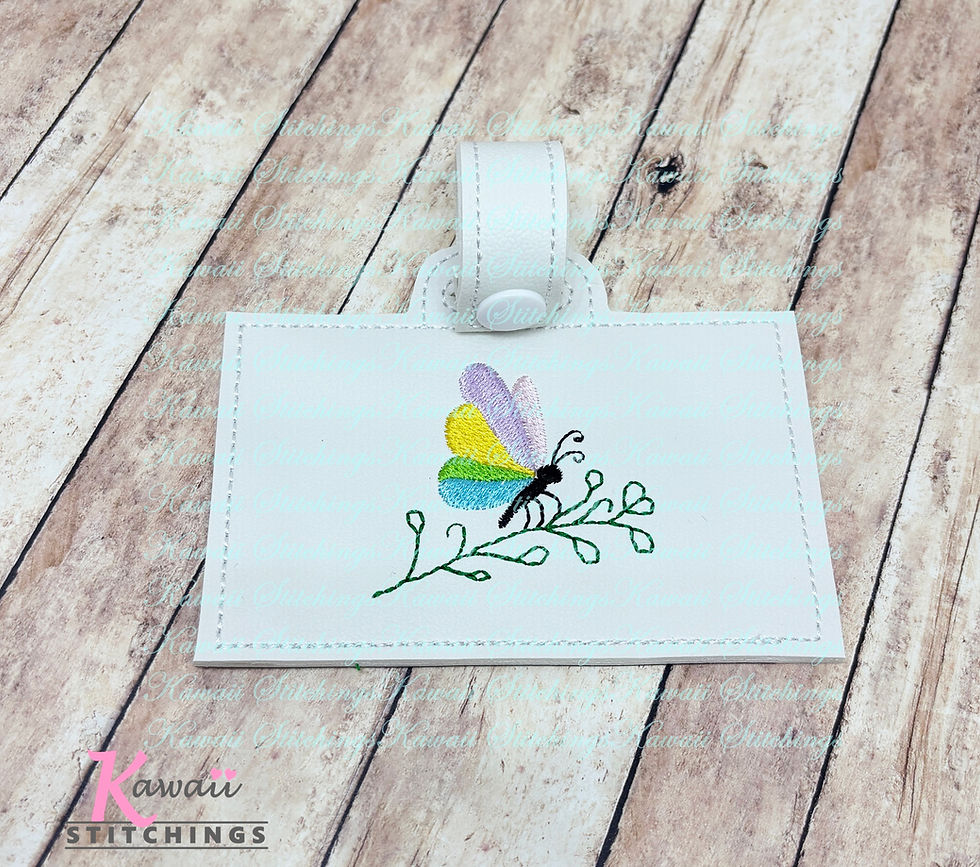 Pretty Butterfly Luggage Tag