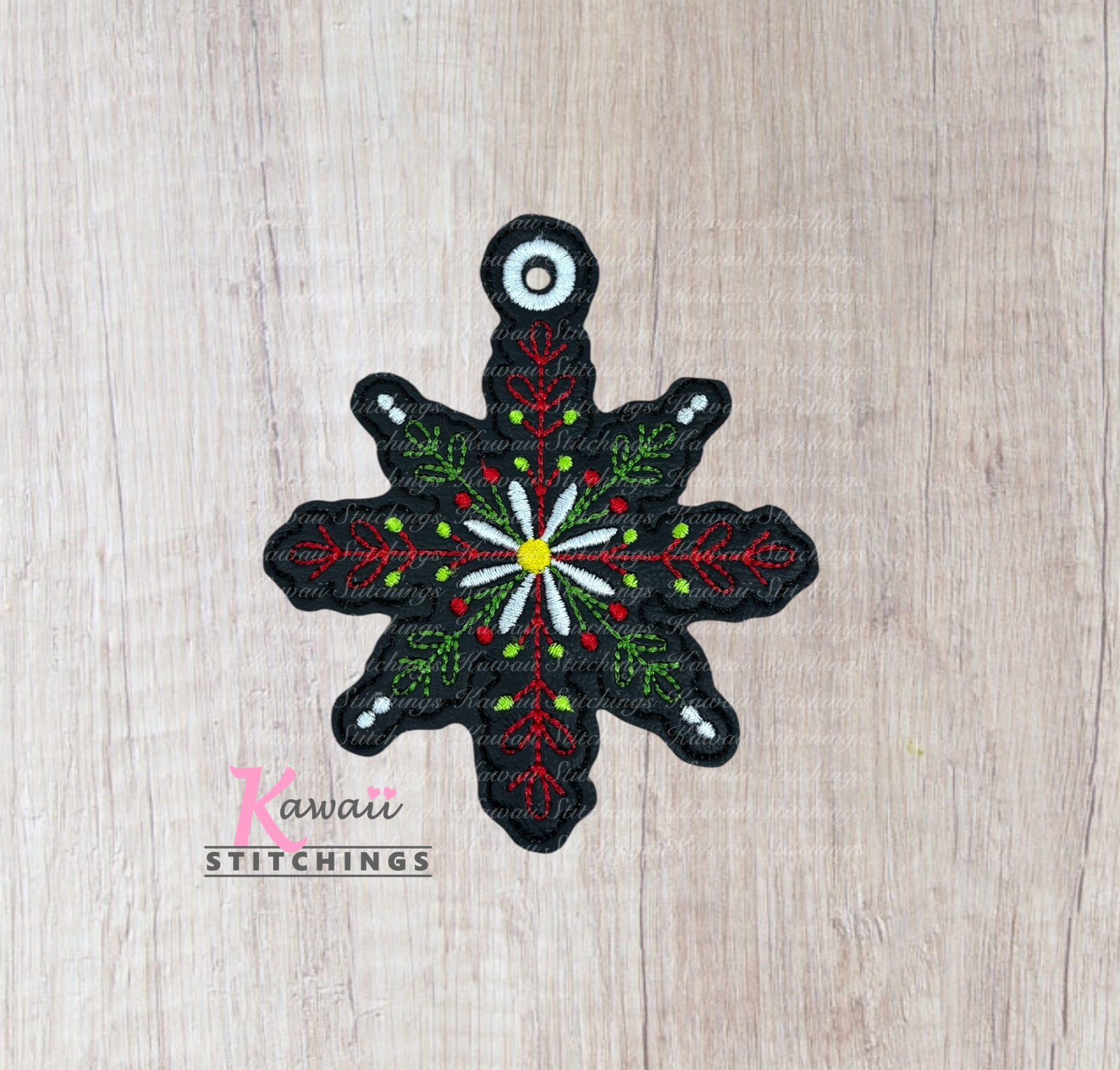 Flower Snowflake Ornament