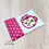 Thumbnail: Hot Hearts Drink Applique Mug Rug Mug Rug Overlap Envelope Finish 6x8