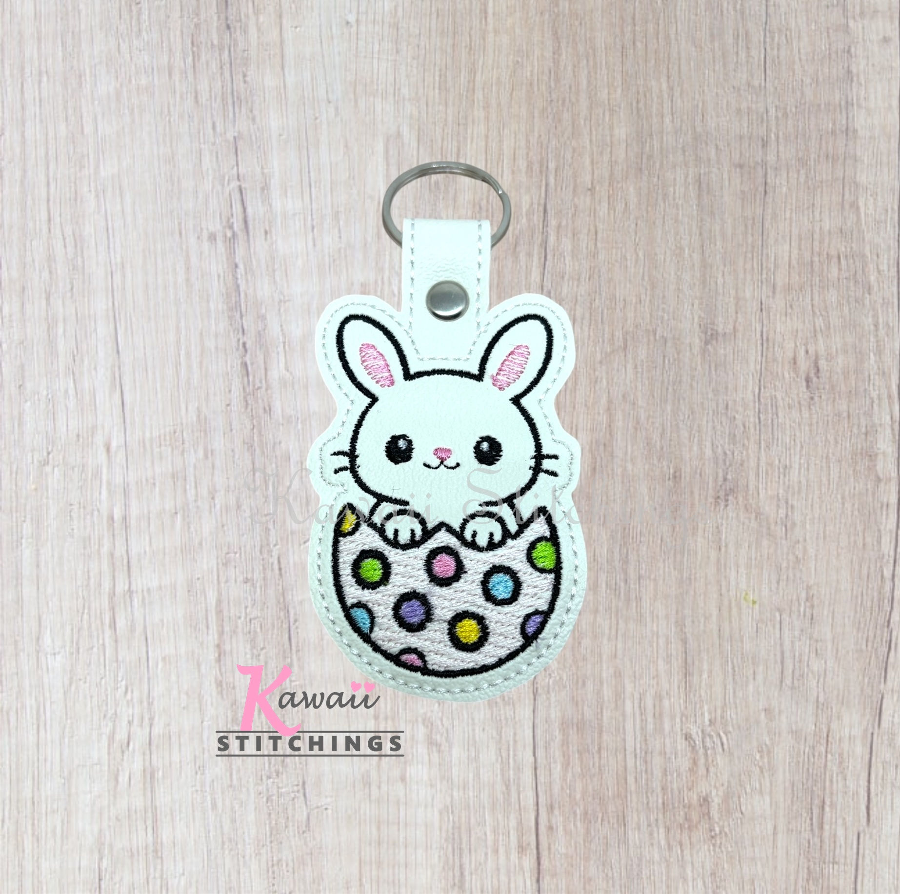 Bunny Egg Key Fob