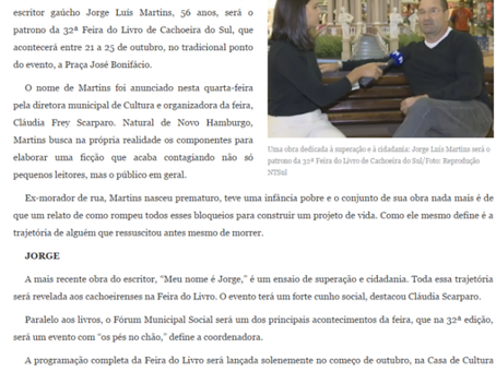 JORNAL O CORREIO ENTREVISTA JORGE LUIS MARTINS