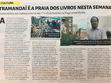 MATÉRIA DO JORNAL ZERO HORA DO LITORAL COM JORGE LUIS MARTINS