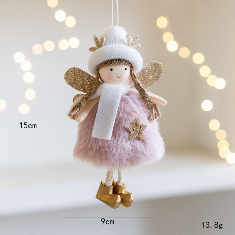 Thumbnail: Christmas plush angel girl decoration