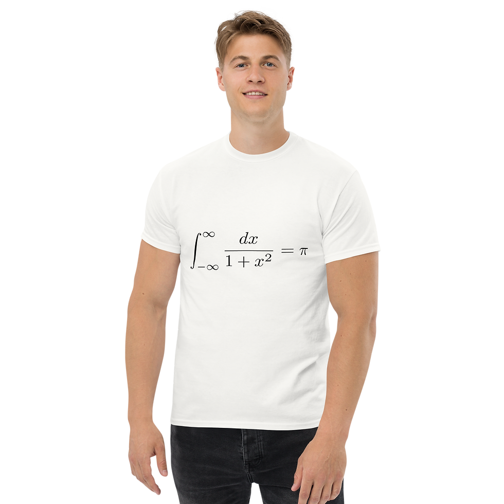 Thumbnail: π by integration - Unisex classic π-shirt