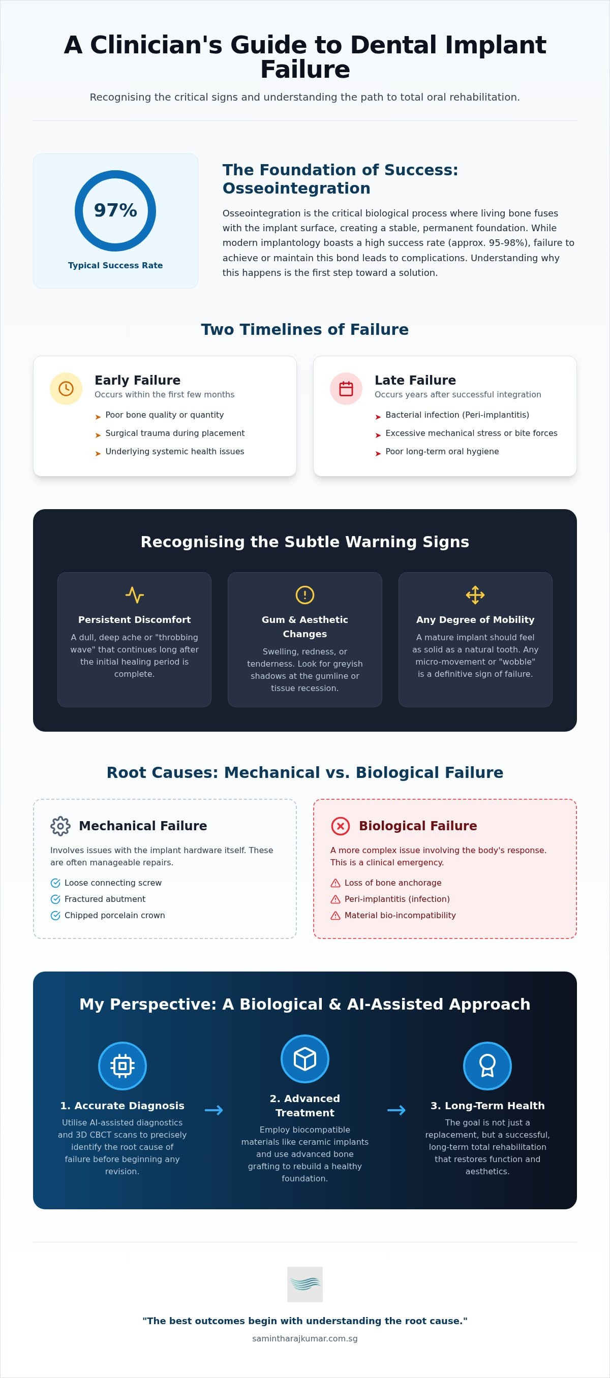Signs of a failing dental implant