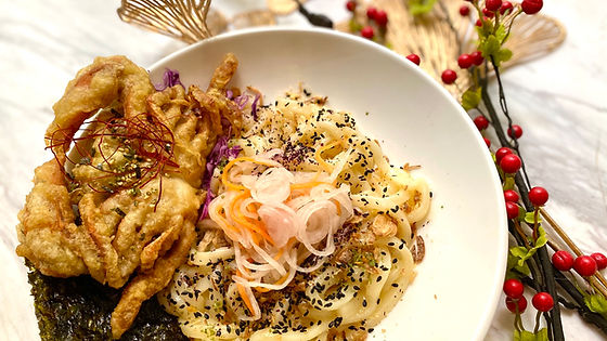 Softshell Crab w/ dashi butter Udon