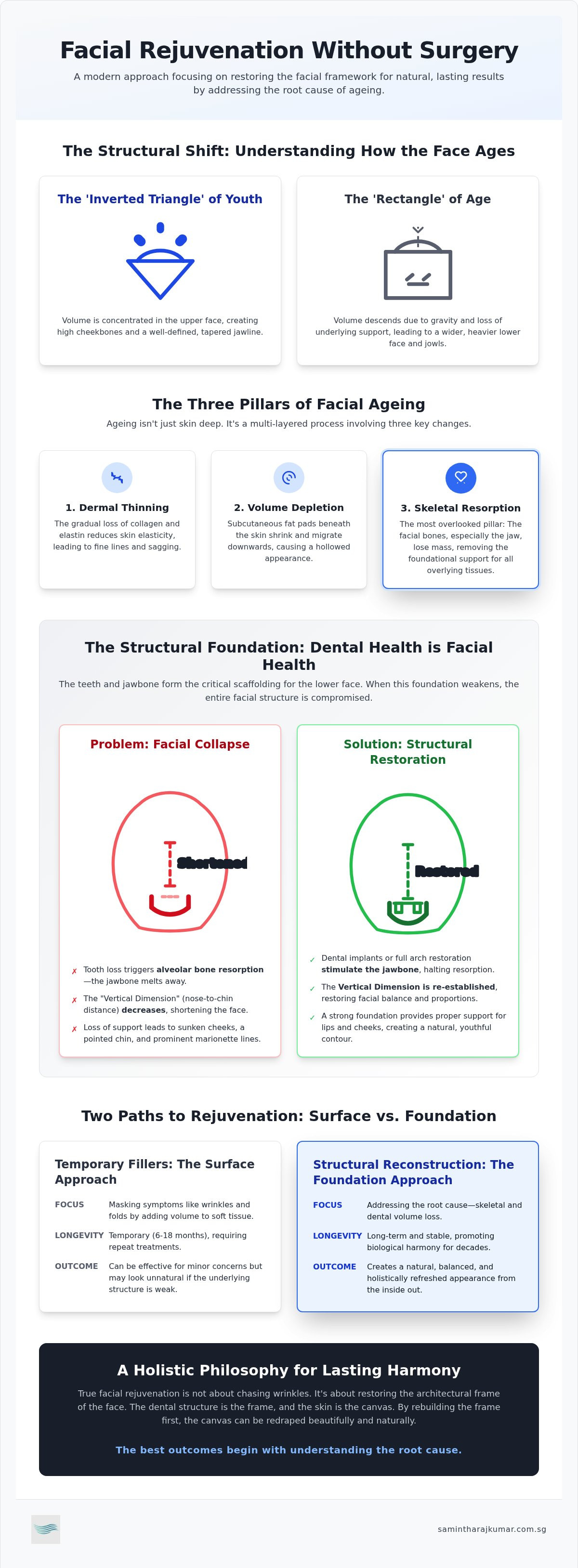 Facial rejuvenation without plastic surgery