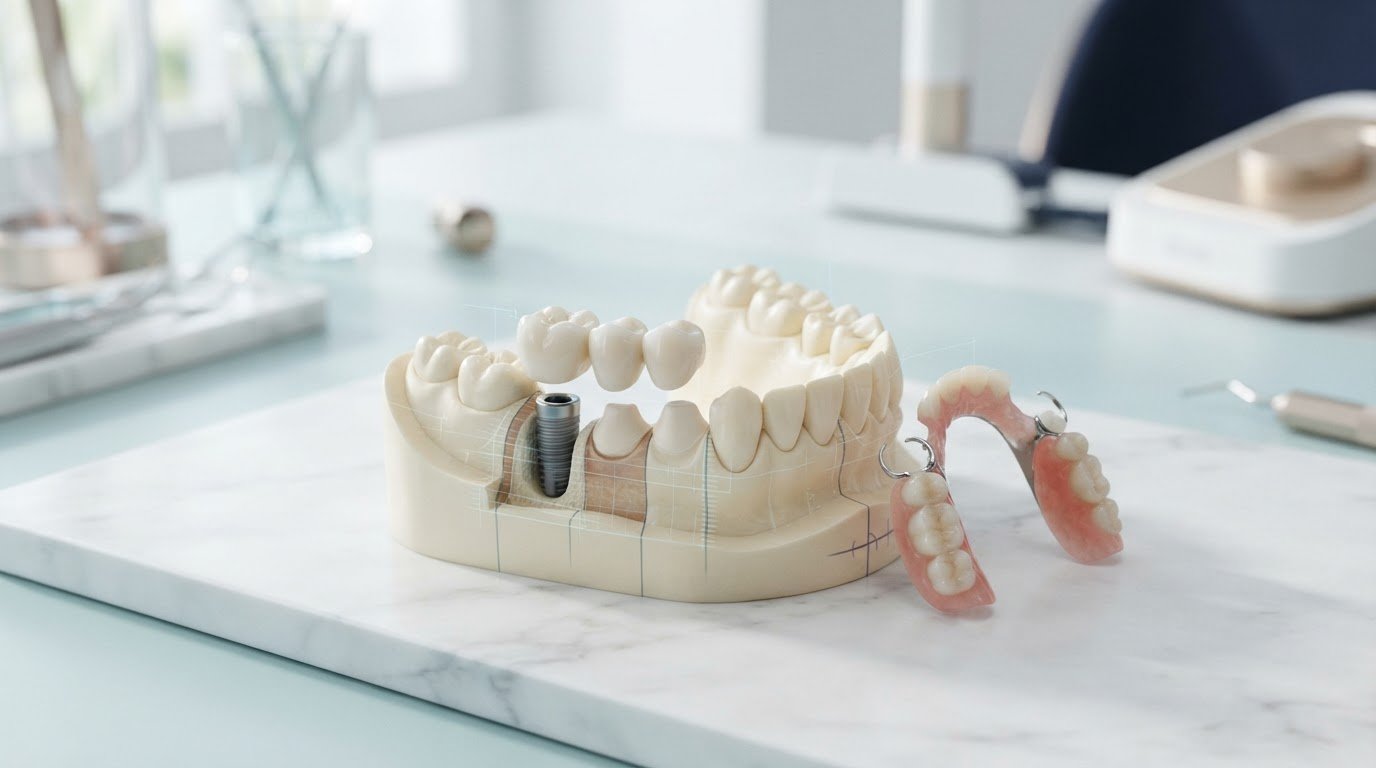 Replacing Molars: Compare Implants, Bridges and Dentures