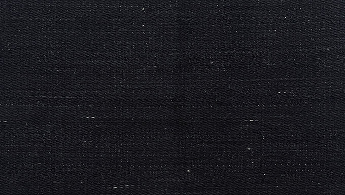 1.8m Black Handspun Handwoven Cotton Khadi Denim Fabric