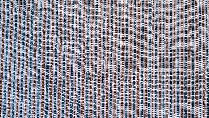 2.5m white light blue handspun handloom stripe cotton kurta material
