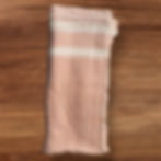 Folded Brown white handspun handwoven Khadi bath towel