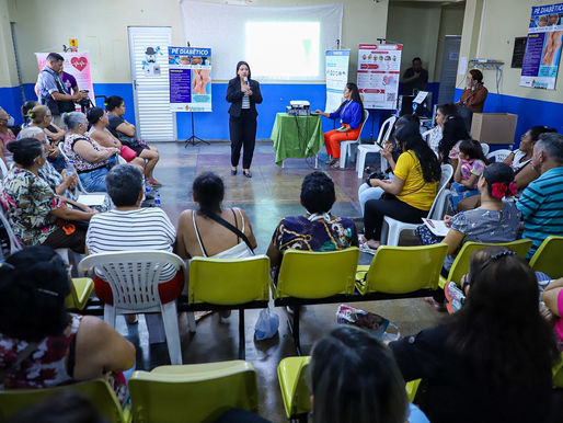 Prefeitura de Manaus realiza curso informal de autocuidado para diabéticos e hipertensos, na zona Norte